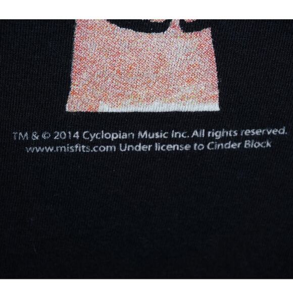 Misfits Band T-Shirt 2014 Licensed Graphic Tee Black Size XL BandMerch - Picture 4 of 5